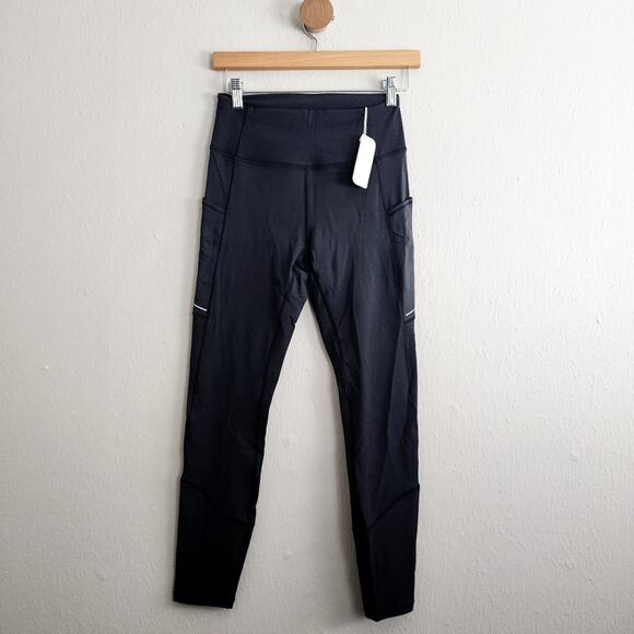 Neiwai Active Black Ski Leggings Base Layer Performance Pants Medium 4 NWT - Picture 6 of 16